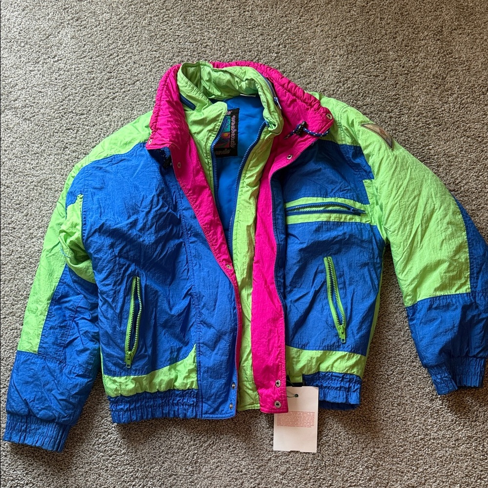 Colorful Vintage Ski Jacket